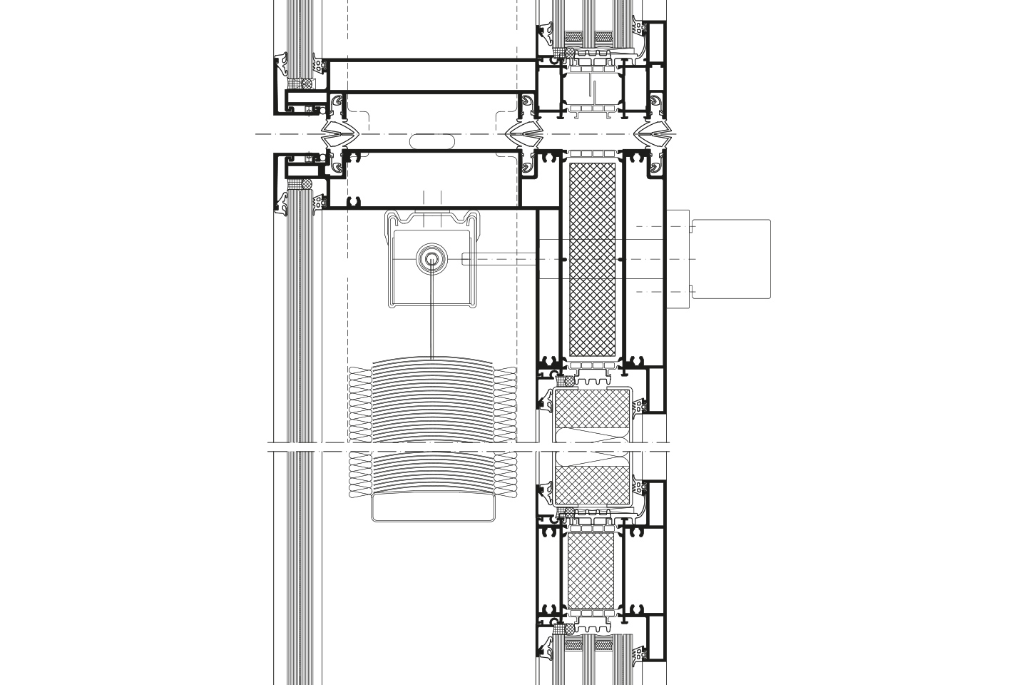 Aluminium unitised facade system WICTEC Modul air WICONA